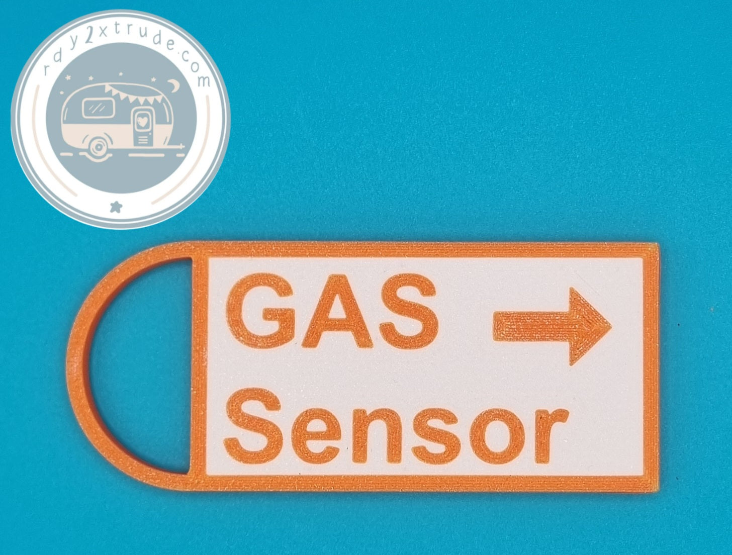 Hinweisschild verbauter Gas Sensor