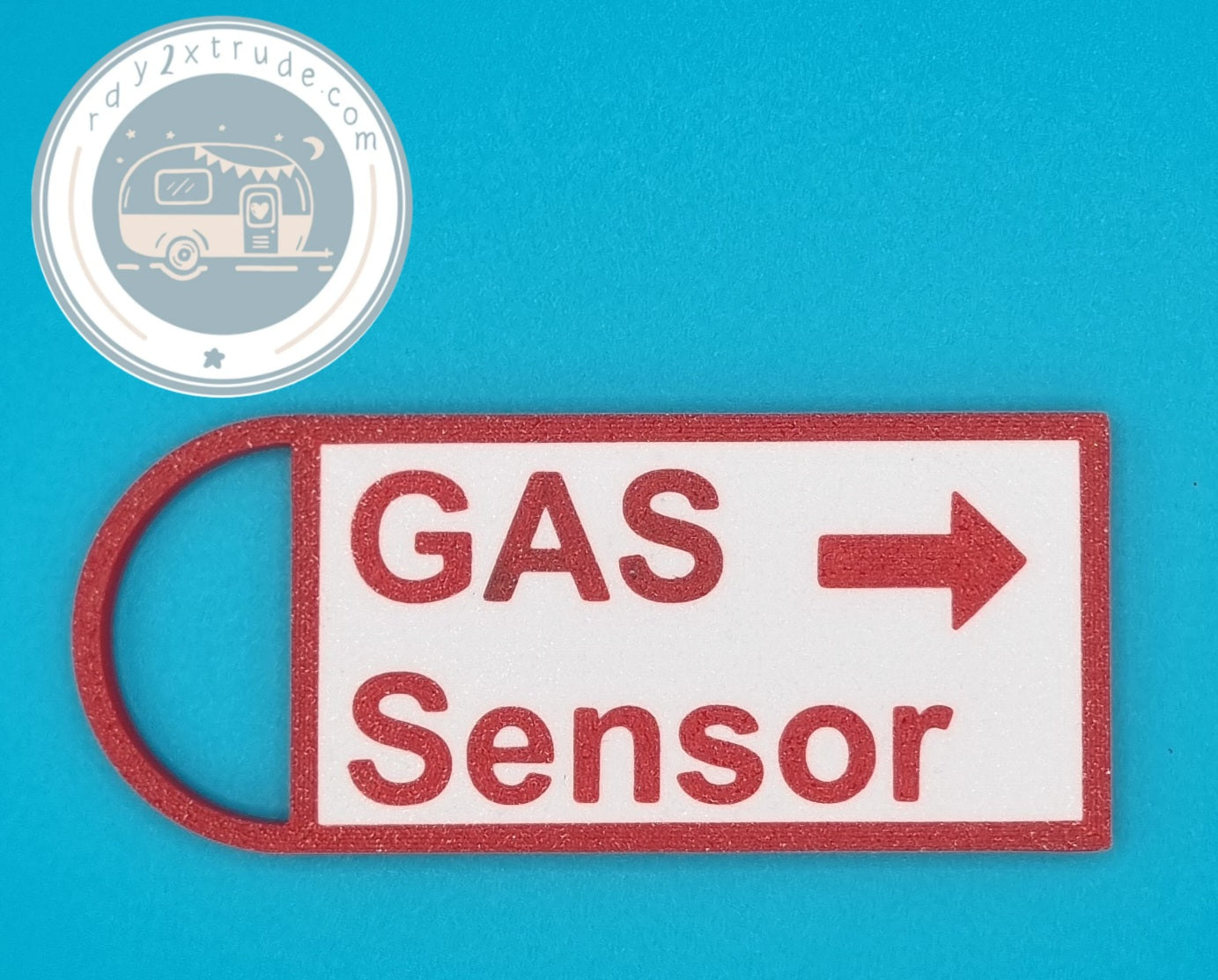 Hinweisschild verbauter Gas Sensor
